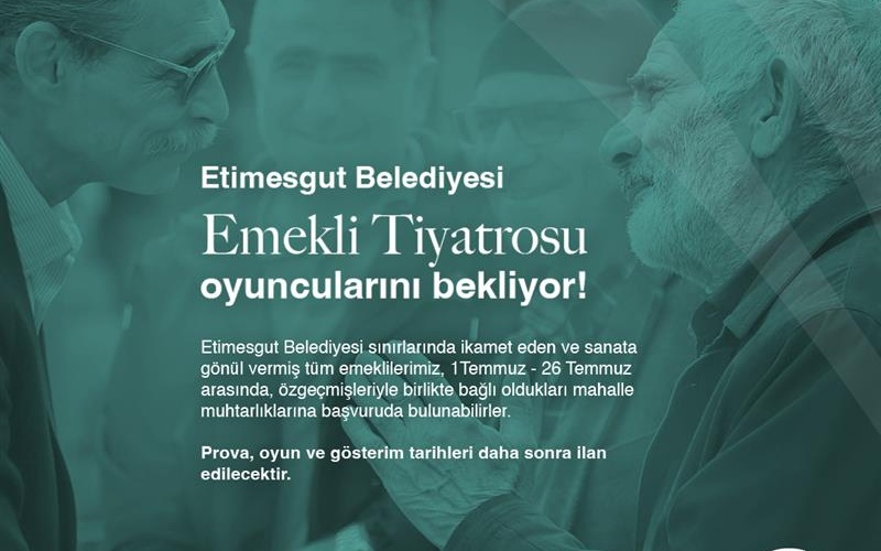 BAŞKAN BEŞİKCİOĞLU´NDAN "EMEKLİ TİYATROSU"